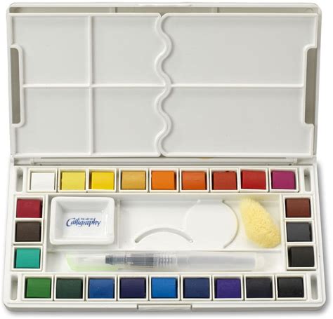 metal watercolor travel box|jerry q watercolor traveling set.